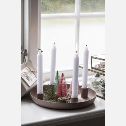 IB LAURSEN Adventstage til 4 lys malva