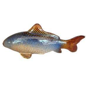 Fisk i keramik 20cm lang lige