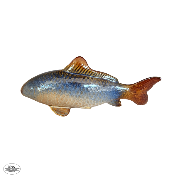Fisk i keramik 20cm lang lige