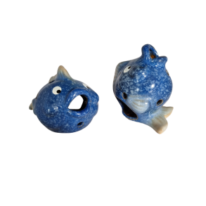 Fiske figurer til fyrfadslys st af 2stk 13cm