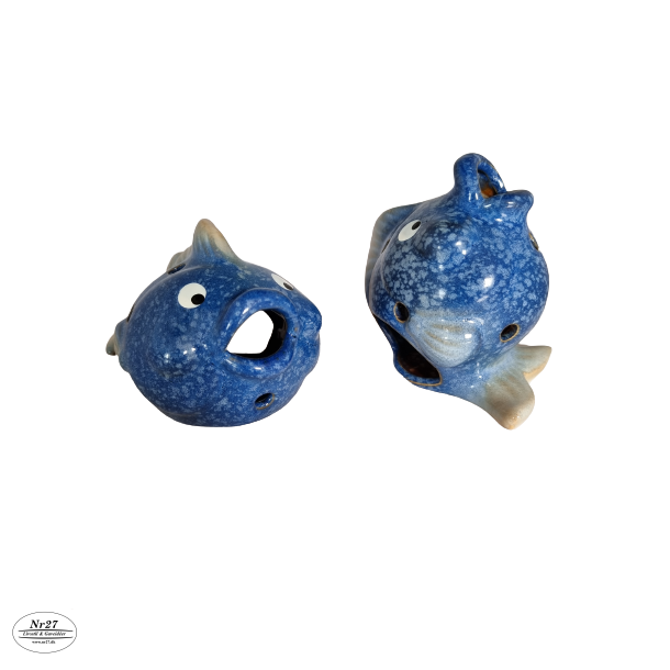 Fiske figurer til fyrfadslys st af 2stk 13cm