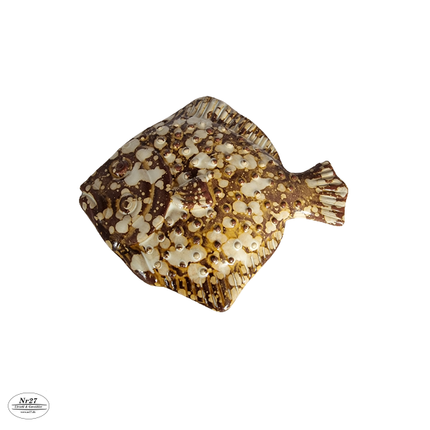 Rdsptte i keramik Lys 14cm lang