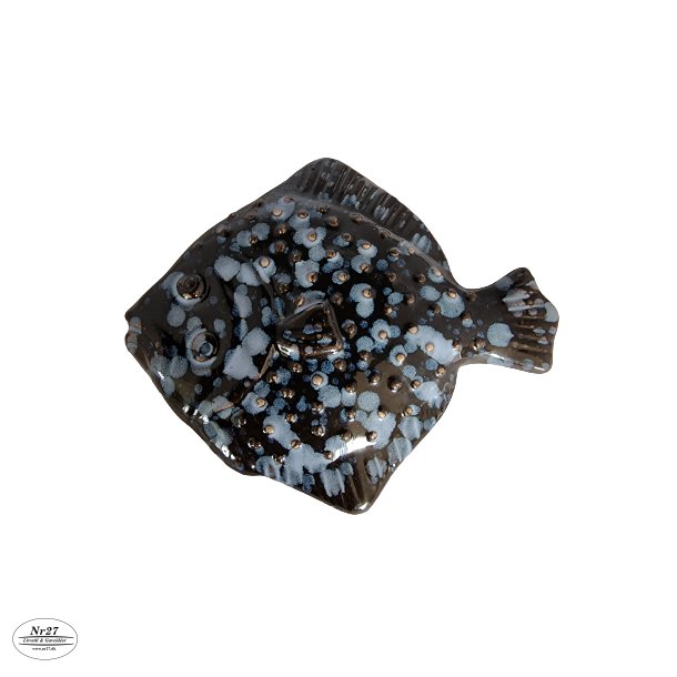 Rdsptte i keramik Mrk 14cm lang