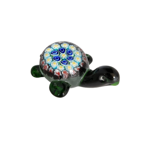 Glas Skildpadde Gr�n 9cm lang