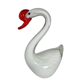 Glas svane 17cm h�j