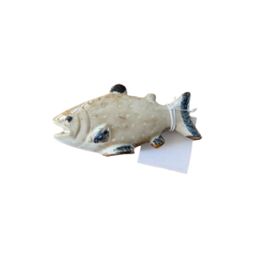 Keramik fisk 10cm lille finne