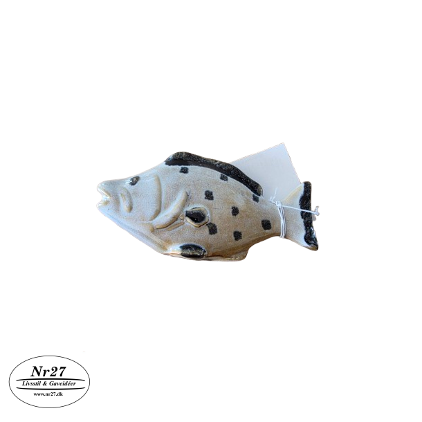 Keramik fisk 10cm med pletter