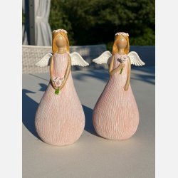 La Vida Engel i lyserde kjole H13cm