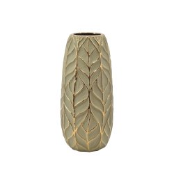 La Vida Miri vase Grn med guld H 32,5 D8 cm