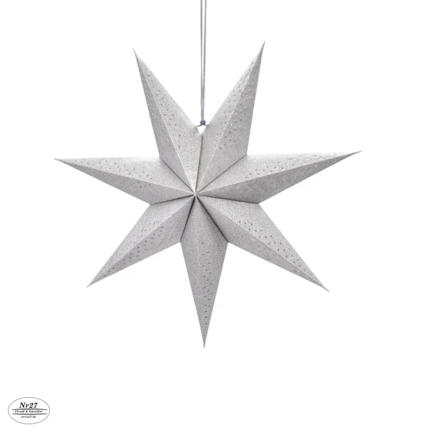 La Vida Julestjerne Slv med glitter D 20cm