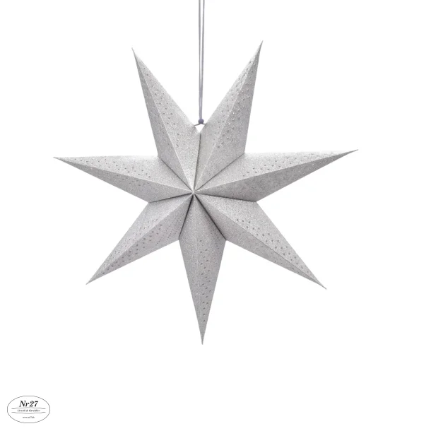 La Vida Julestjerne Slv med glitter D 20cm