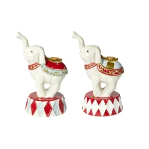 Elefant i keramik til kertelys 16cm hj