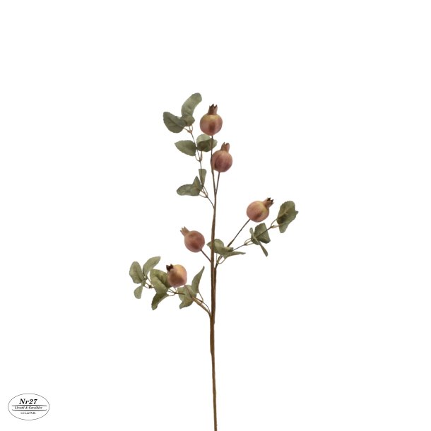 Kunstig blomst 3 grene 5 blomster