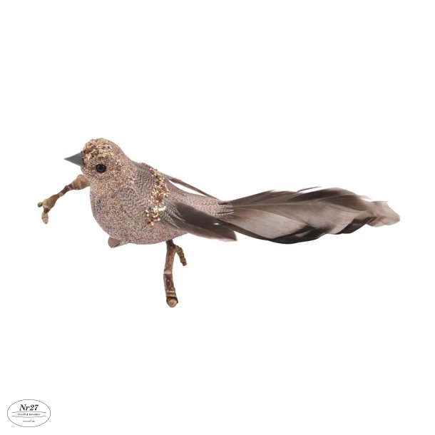 LA VIDA DEKO FUGL GULD L15 CM