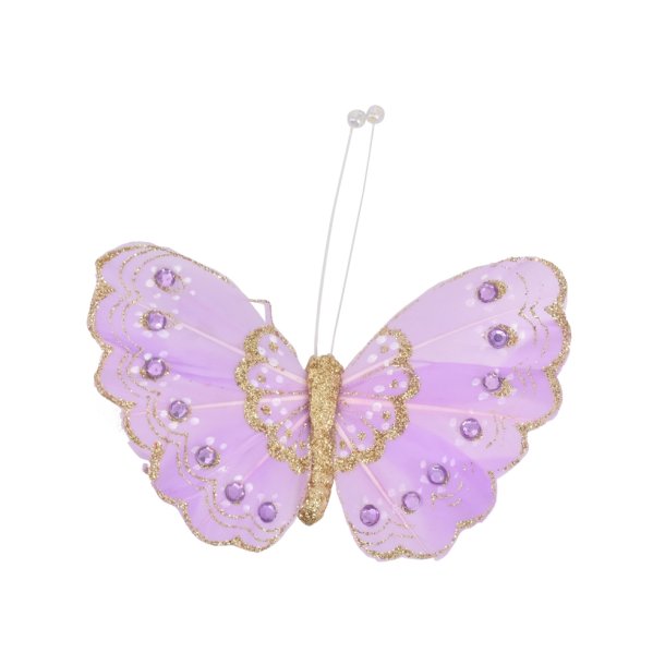 La Vida Deko sommerfugl lilla L9/W10 cm