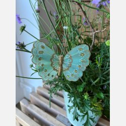 La Vida Deko sommerfugl mint L9/W10 cm