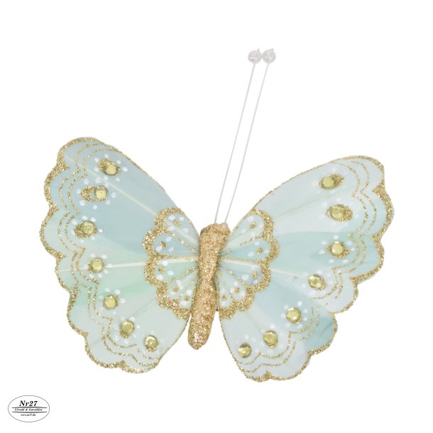 La Vida Deko sommerfugl mint L9/W10 cm