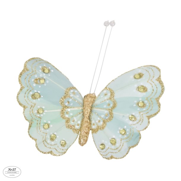 La Vida Deko sommerfugl mint L9/W10 cm