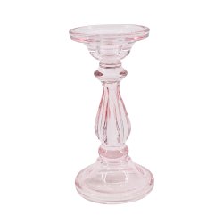 Serena lysestage pink H20cm D9cm
