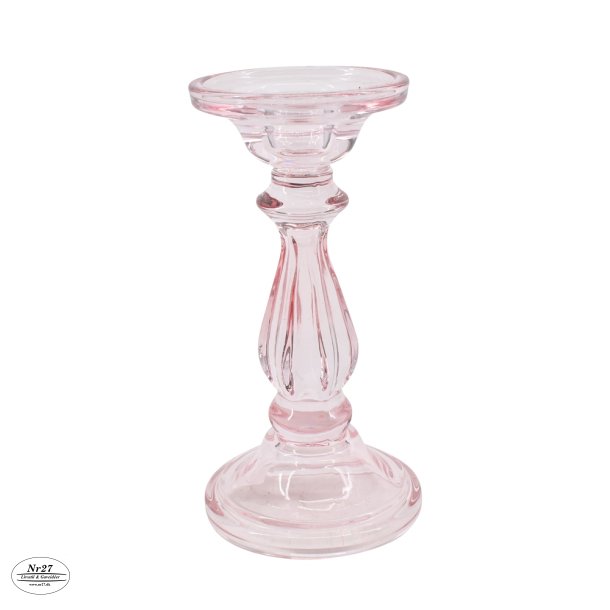 Serena lysestage pink H20cm D9cm