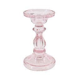 Serena lysestage pink H16cm D9cm