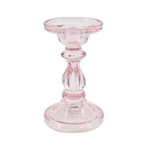 Serena lysestage pink H16cm D9cm