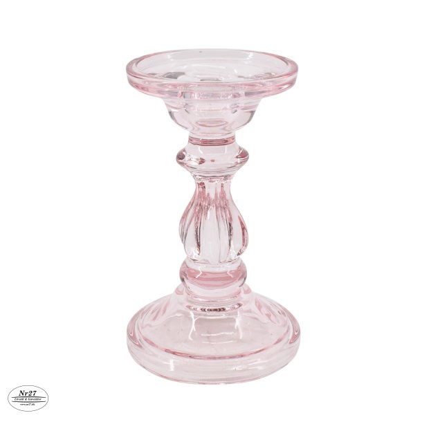 Serena lysestage pink H16cm D9cm