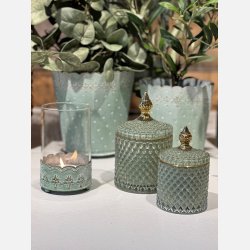 La Vida Liva krukke stor jadegrn H18cm D10,5cm