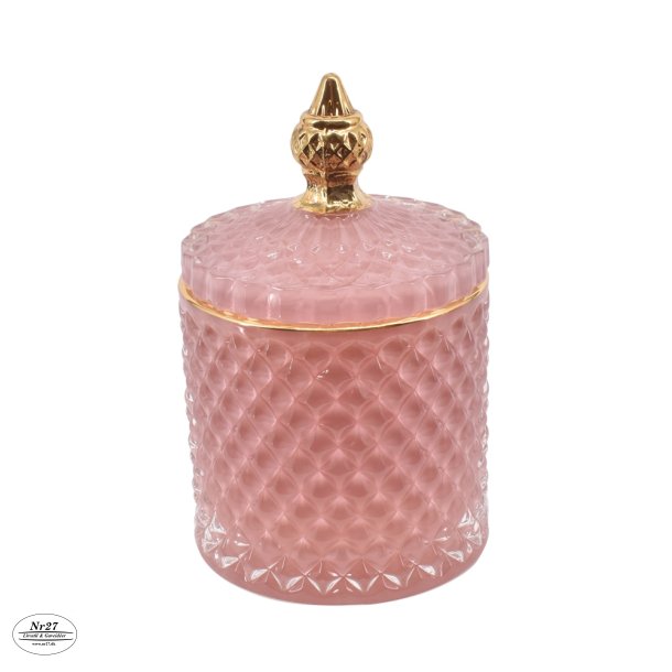 La Vida Liva krukke stor pink H18cm D10,5cm