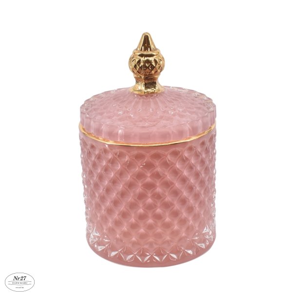 La Vida Liva krukke stor pink H18cm D10,5cm