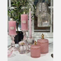 La Vida Liva krukke lille pink H14cm D8,5cm