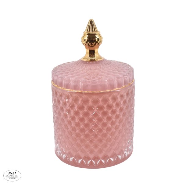 La Vida Liva krukke lille pink H14cm D8,5cm