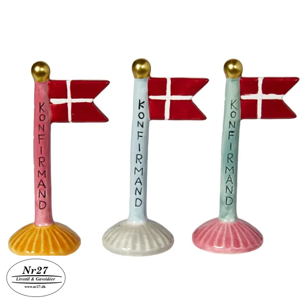 Flag til Konfirmation 14 cm hj
