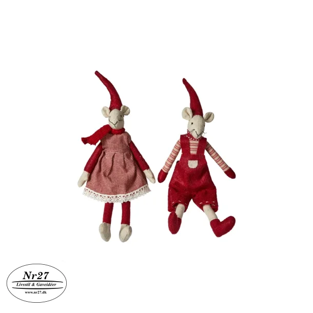 Noa &amp; Nelli Mus siddende 20 cm hj