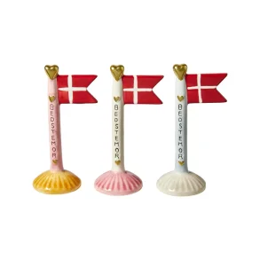 Fdselsdags Flag Bedstemor 14 cm hj