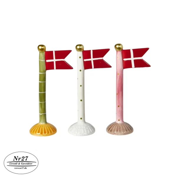 Fdselsdagsflag i keramik 19 cm hj