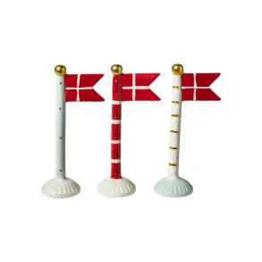 Fdselsdags flag i keramik 19 cm hj 