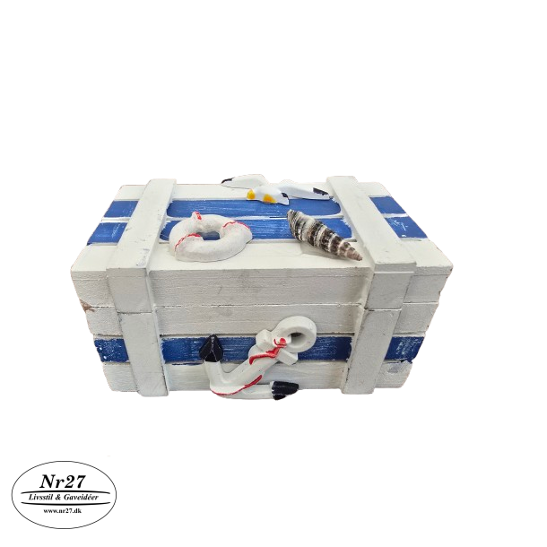 Maritim kiste 11cm med anker