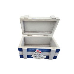 Maritim kiste 11cm med skib