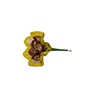 Glas Blomst Brun og Lilla 30cm lang