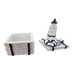 Maritim ske mini med fyrtrn