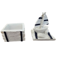 Maritim ske mini med skib