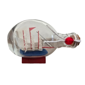 Flaskeskib i 12 cm flaske