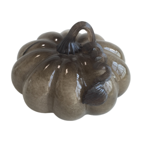 Glas Gr�skar gr� og brun 12cm h�j