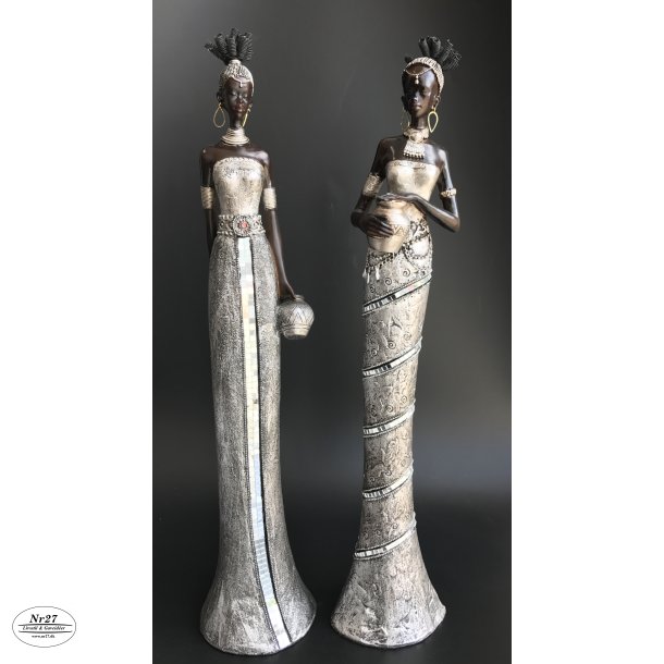 Afrika Dame 54cm st med 2 stk.
