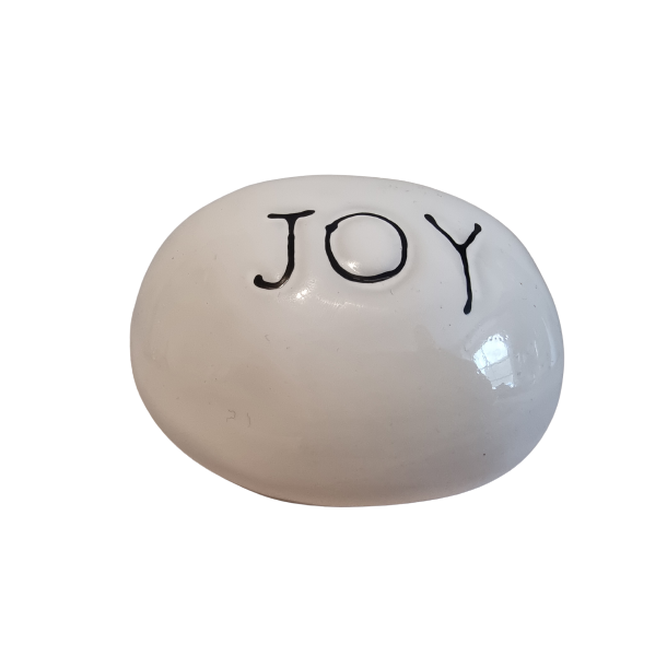 Dekorations sten i keramik Joy