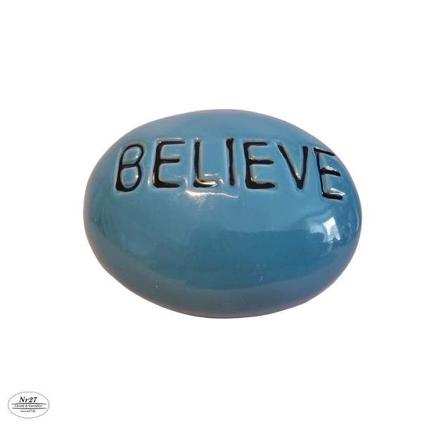 Dekorations keramiksten Believe