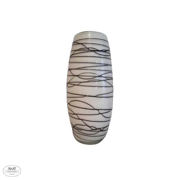 Glas vase hvid 22 cm