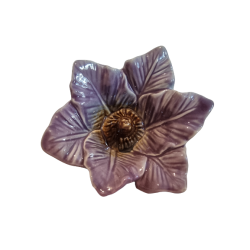 Blomst i lilla keramik 9 x 13cm