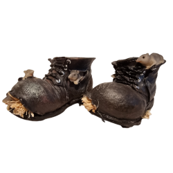 Plantesko med mus og halm 11 cm par